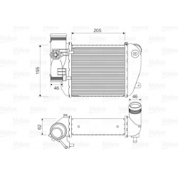 tarpinis suslėgto oro aušintuvas, kompresorius
                                VALEO                                       