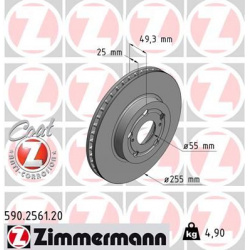 stabdžių diskas (1vnt) COAT Z
                                ZIMMERMANN                                                590