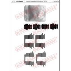 priedų komplektas, diskinių stabdžių trinkelės
                                QUICK BRAKE                              