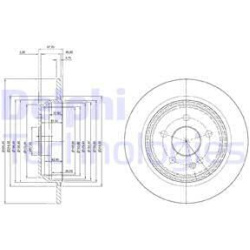 stabdžių diskas (1vnt)
                                DELPHI                                                BG3969, Nenuro