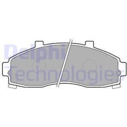 stabdžių trinkelių rinkinys, diskinis stabdys
                                DELPHI                                      