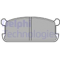 stabdžių trinkelių rinkinys, diskinis stabdys
                                DELPHI                                      