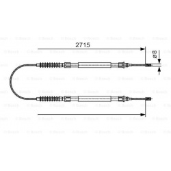 trosas, stovėjimo stabdys
                                BOSCH                                                1 987 482 003
