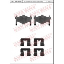 priedų komplektas, diskinių stabdžių trinkelės
                                QUICK BRAKE                              