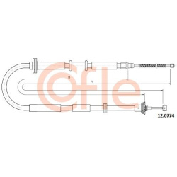 trosas, stovėjimo stabdys
                                COFLE                                                12.0774, Nenu