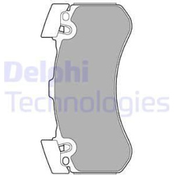 stabdžių trinkelių rinkinys, diskinis stabdys
                                DELPHI                                      