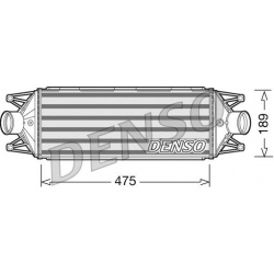 tarpinis suslėgto oro aušintuvas, kompresorius
                                DENSO                                       