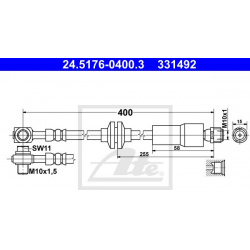 stabdžių žarnelė
                                ATE                                                24.5176-0400.3, ATE, 