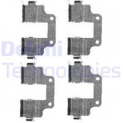 priedų komplektas, diskinių stabdžių trinkelės
                                DELPHI                                   