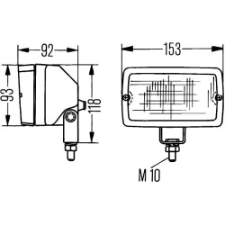 darbinė šviesa Master 5060
                                HELLA                                1GA 005 060-001, Nenurodyta