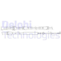 įspėjimo kontaktas, stabdžių trinkelių susidėvėjimas
                                DELPHI                           