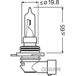 lemputė, priekinis žibintas ORIGINAL
                                OSRAM                                9011, OSRAM, 9011