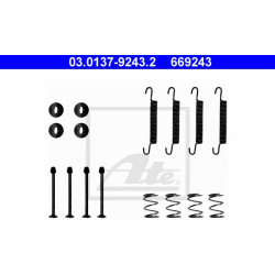 priedų komplektas, stovėjimo stabdžių trinkelės
                                ATE                                     