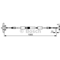 trosas, stovėjimo stabdys
                                BOSCH                                                1 987 482 128