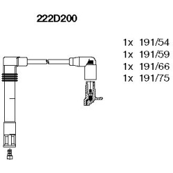 uždegimo laido komplektas
                                BREMI                                                222D200, BREM