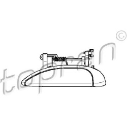 Išorinė durų rankena
                                TOPRAN                                                700 558, Nenuro