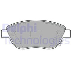 stabdžių trinkelių rinkinys, diskinis stabdys
                                DELPHI                                      