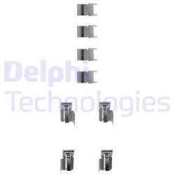 priedų komplektas, diskinių stabdžių trinkelės
                                DELPHI                                   