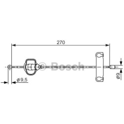 trosas, stovėjimo stabdys
                                BOSCH                                                1 987 477 631