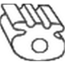 laikiklis, išmetimo sistema
                                BOSAL                                                255-837, Ne