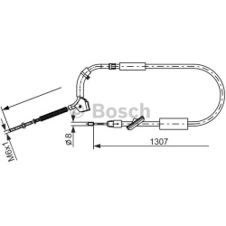 trosas, stovėjimo stabdys
                                BOSCH                                                1 987 477 223