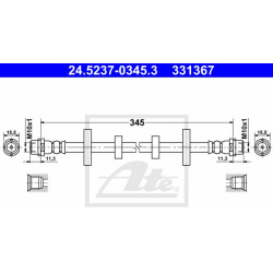 stabdžių žarnelė
                                ATE                                                24.5237-0345.3, ATE, 