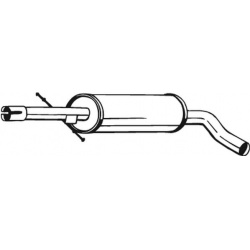 vidurinis duslintuvas
                                BOSAL                                                105-497, Nenurodyt