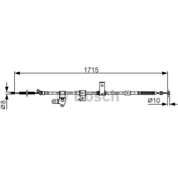 trosas, stovėjimo stabdys
BOSCH 1 987 482 348