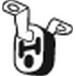 laikiklis, išmetimo sistema
                                BOSAL                                                255-455, Ne