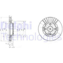 stabdžių diskas (1vnt)
DELPHI BG3509, Nenuro