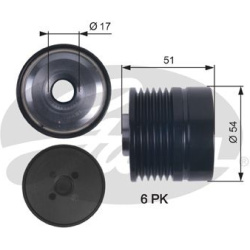 laisvos eigos sankaba, kint. sr. generatorius DriveAlign™
                                GATES                            