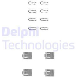 priedų komplektas, diskinių stabdžių trinkelės
                                DELPHI                                   