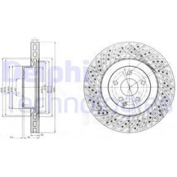 stabdžių diskas (1vnt)
                                DELPHI                                                BG9057, Nenuro