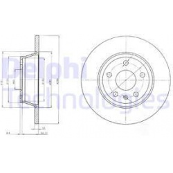 stabdžių diskas (1vnt)
DELPHI BG4089, Nenuro