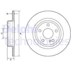 stabdžių diskas (1vnt)
                                DELPHI                                                BG4558C, Nenur