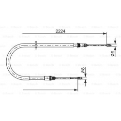 trosas, stovėjimo stabdys
                                BOSCH                                                1 987 482 303
