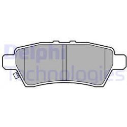 stabdžių trinkelių rinkinys, diskinis stabdys
                                DELPHI                                      