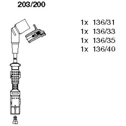 uždegimo laido komplektas
                                BREMI                                                203/200, BREM