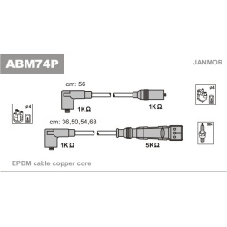 uždegimo laido komplektas
                                JANMOR                                                ABM74P, JANM