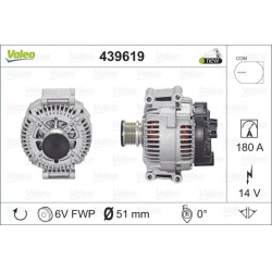 kintamosios srovės generatorius VALEO ORIGINS NEW OE TECHNOLOGY
                                                439619, VALE