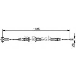 trosas, stovėjimo stabdys
                                BOSCH                                                1 987 482 214