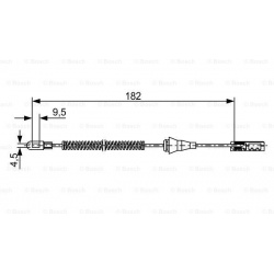 Trosas, stovėjimo stabdys
                                BOSCH                                                1 987 482 449