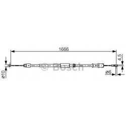 trosas, stovėjimo stabdys
                                BOSCH                                                1 987 482 032