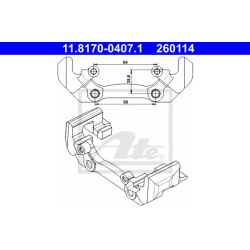 laikiklis, stabdžių apkaba
                                ATE                                                11.8170-0407.