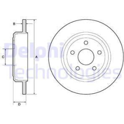 stabdžių diskas (1vnt)
                                DELPHI                                BG4772C, Nenurodytas gamintoja