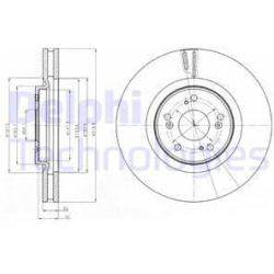 stabdžių diskas (1vnt)
                                DELPHI                                                BG4225, Nenuro