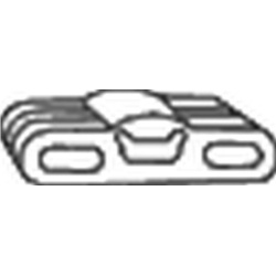 laikiklis, išmetimo sistema
                                BOSAL                                                255-911, Ne