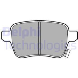 stabdžių trinkelių rinkinys, diskinis stabdys
                                DELPHI                                      