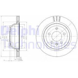 stabdžių diskas (1vnt)
                                DELPHI                                                BG3894, Nenuro
