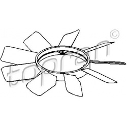 ventiliatoriaus ratas, variklio aušinimas
                                TOPRAN                                401 000, Nen